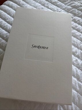 Yves Saint Laurent Cream Box with Saint Laurent Logo